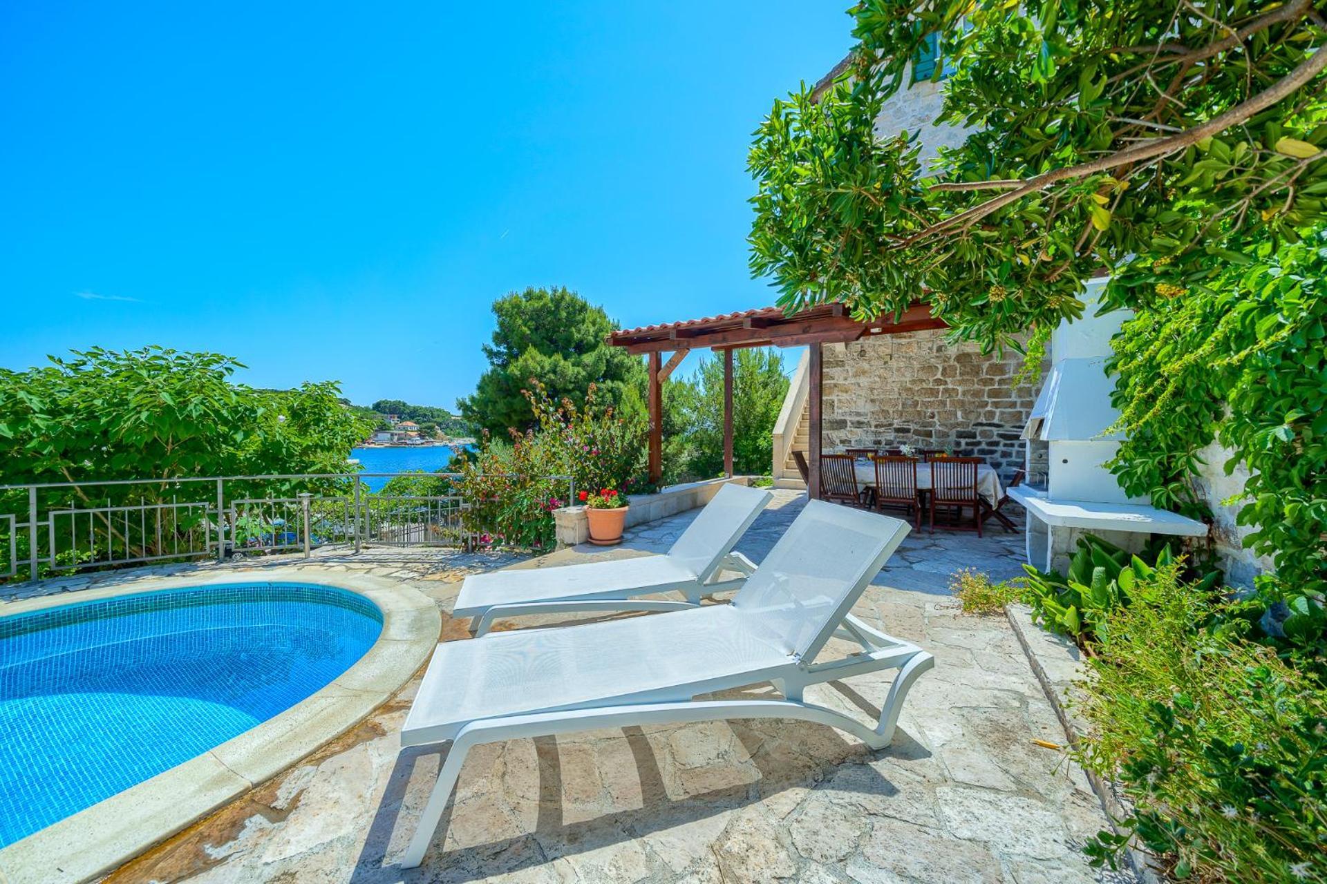 Villa Bonaca Perfect Location For A Holiday With Friends Or Family, Heated Pool Sumartin Exterior photo