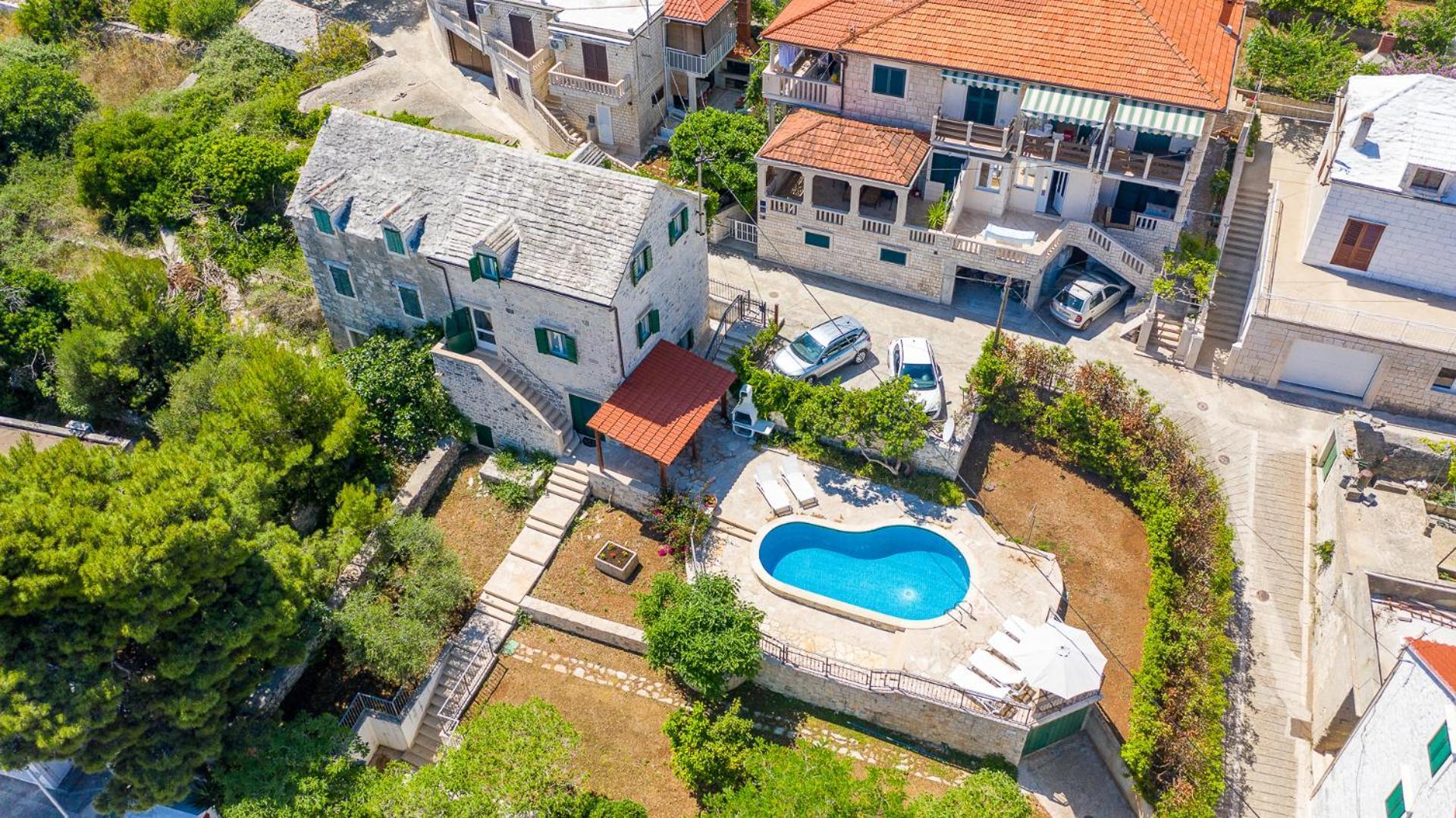 Villa Bonaca Perfect Location For A Holiday With Friends Or Family, Heated Pool Sumartin Exterior photo