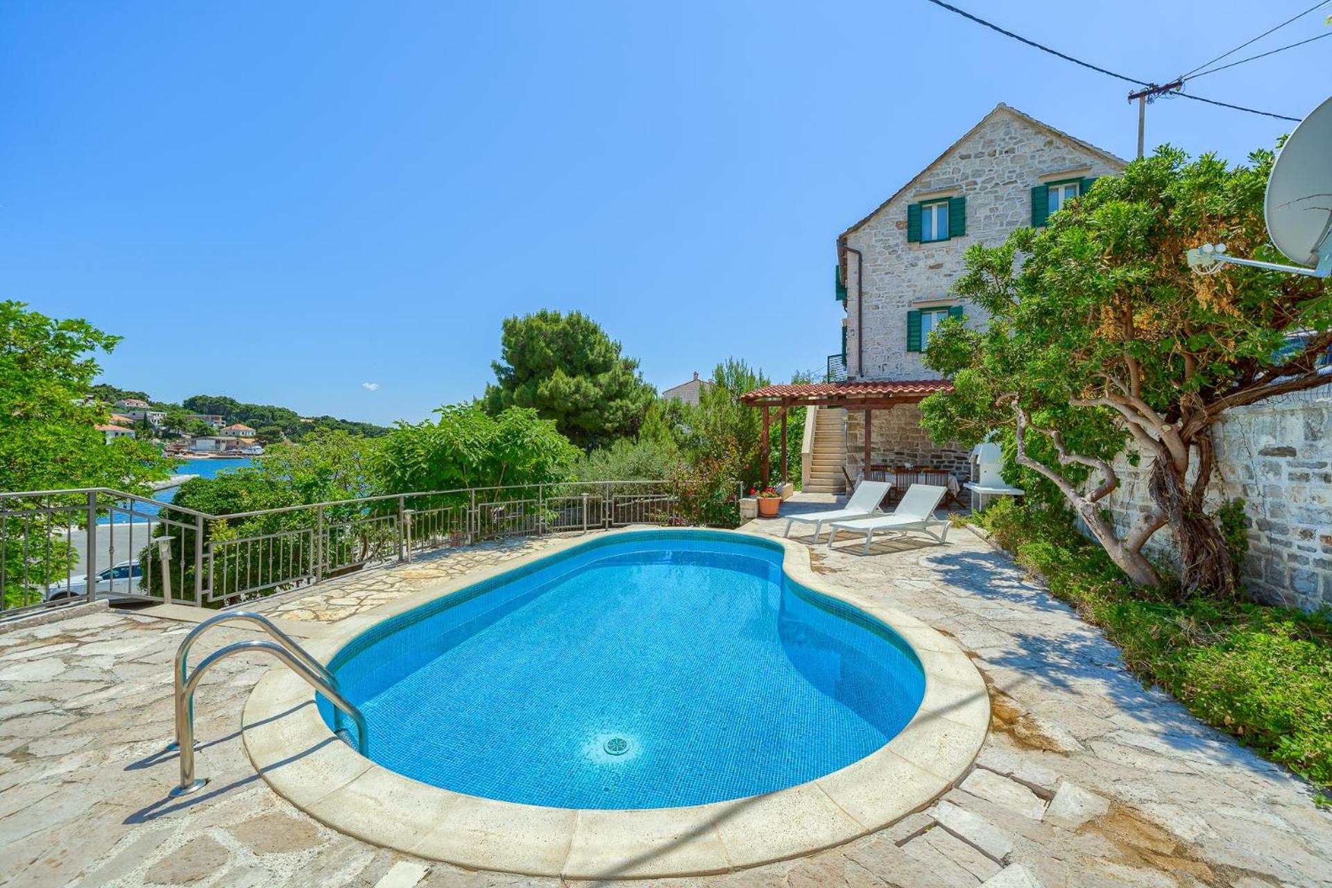 Villa Bonaca Perfect Location For A Holiday With Friends Or Family, Heated Pool Sumartin Exterior photo