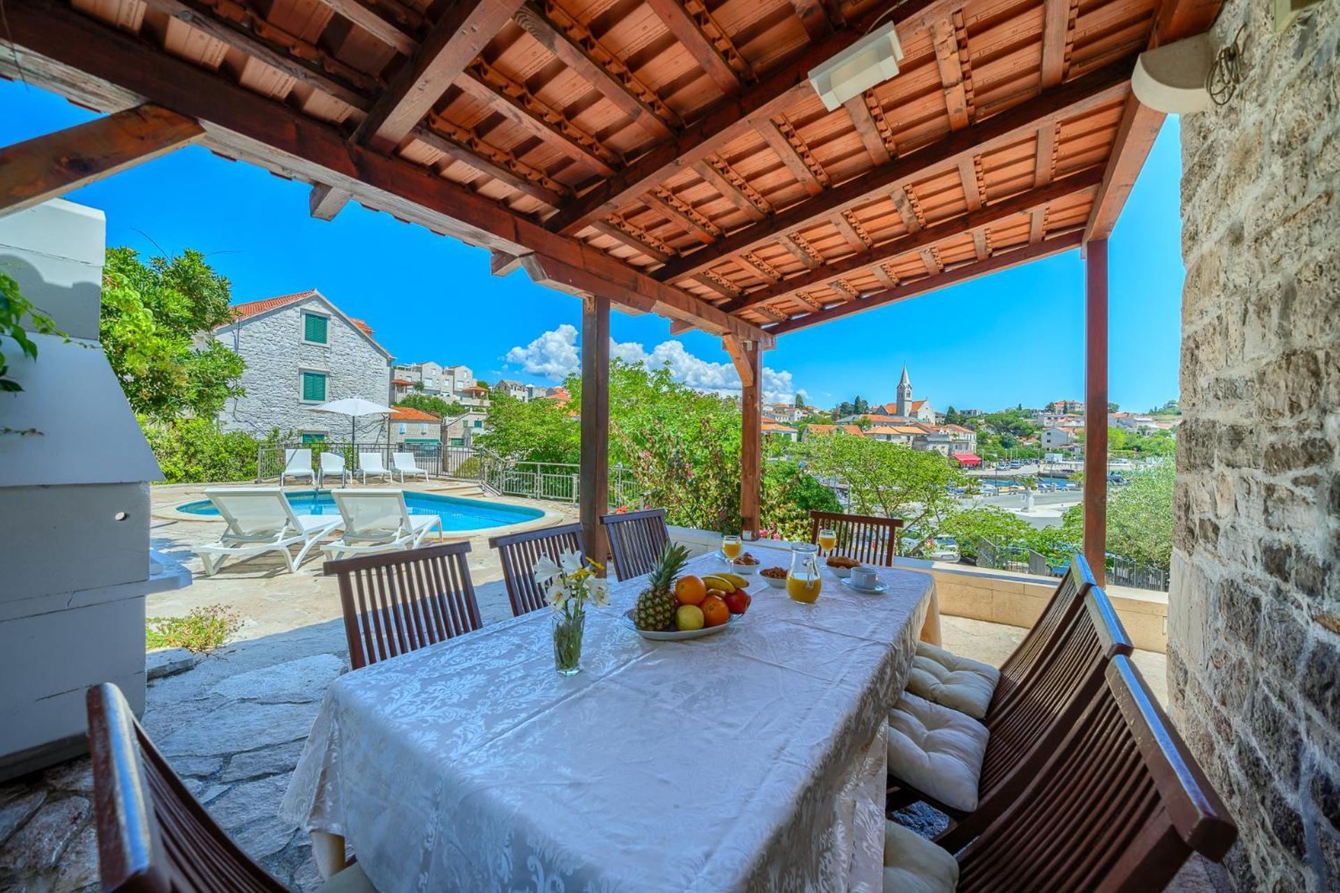 Villa Bonaca Perfect Location For A Holiday With Friends Or Family, Heated Pool Sumartin Exterior photo