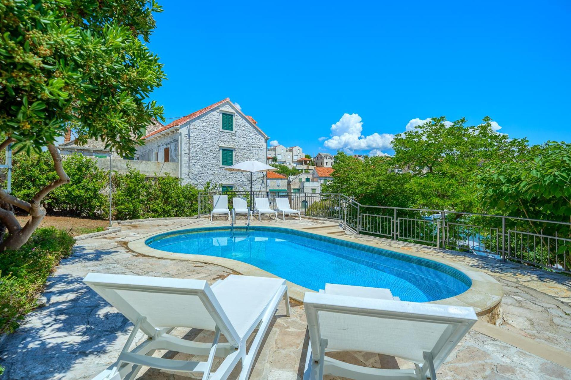 Villa Bonaca Perfect Location For A Holiday With Friends Or Family, Heated Pool Sumartin Exterior photo